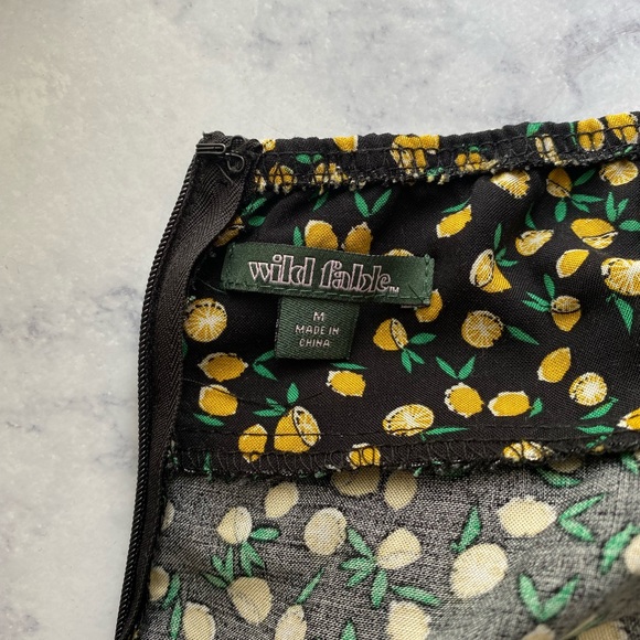 NEW - Wild Fable size M; lemon print mini dress - Picture 4 of 4